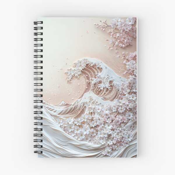 Item preview, Sakura Wave Art, The Great Wave with Cherry Blossoms designed and sold by DeRosa3DDesigns.
