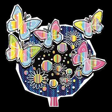 Artwork thumbnail, Butterflies and Candy Tree by Rickybrook