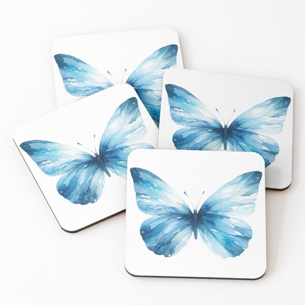 Item preview, Blue Watercolor Butterfly designed and sold by Emitropy.