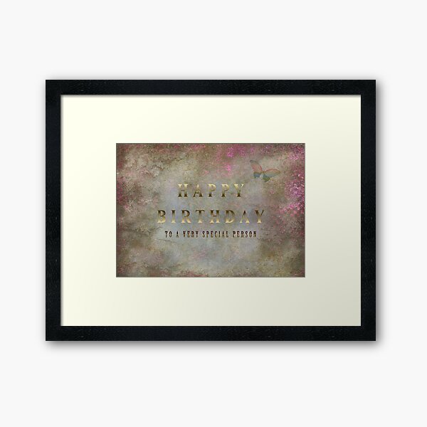 Happy Birthday Framed Art Print
