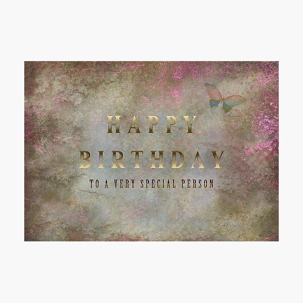 Happy Birthday Photographic Print