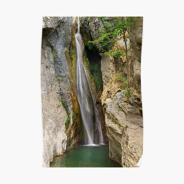 Corsica waterfall Poster