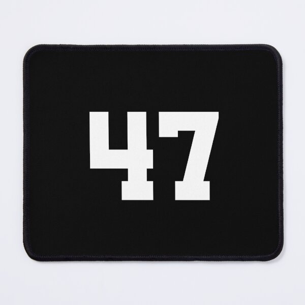 Item preview, 47, forty-seven, white, University designed and sold by Numbers-Art.