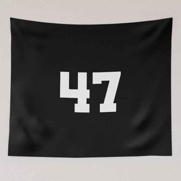 Item preview, 47, forty-seven, white, University designed and sold by Numbers-Art.