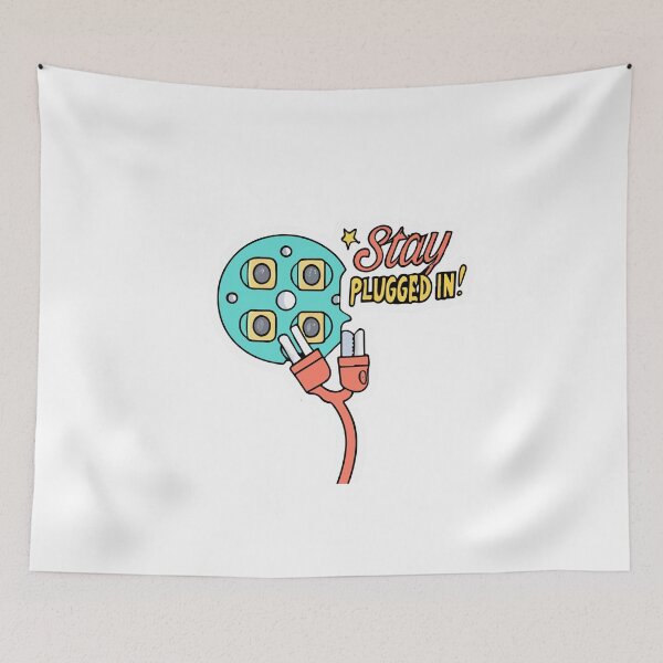 Item preview, Stay Plugged In - Electrician Pop Art Design designed and sold by NiftyWrx.
