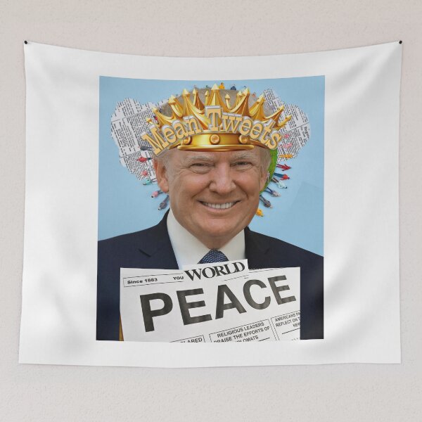 Item preview, Mean Tweets World Peace designed and sold by Flirt-Teez.