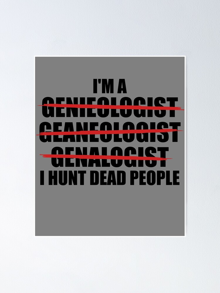Thumbnail 1 von 3, Poster, I'm A Genealogist Family Ancestry Lineage Funny Genealogy Gear designt und verkauft von DynamicDesign.
