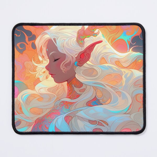 Item preview, Vibrant Dreamscape Antlers Anime Girl designed and sold by bubblegoth.