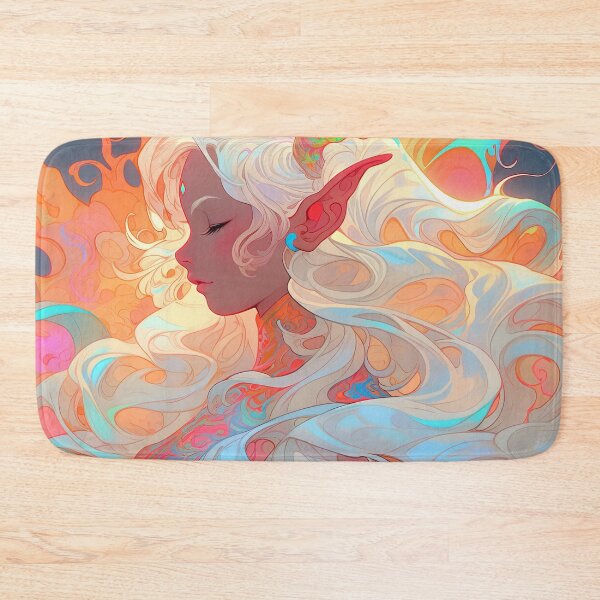 Item preview, Vibrant Dreamscape Antlers Anime Girl designed and sold by bubblegoth.
