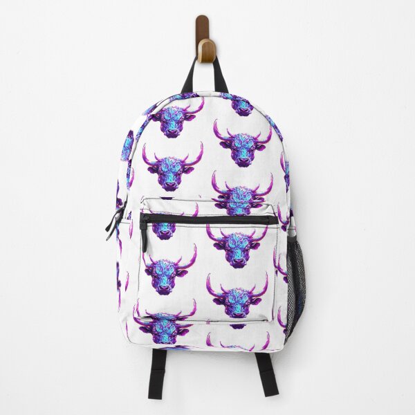 Item preview, Purple bull cow face designed and sold by LevCreates.