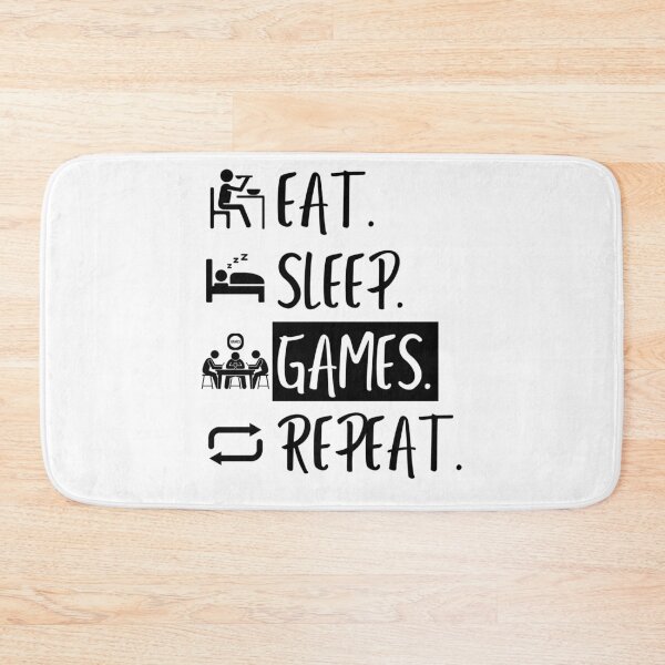 Item preview, Eat Sleep Games Repeat designed and sold by Williams Designz.