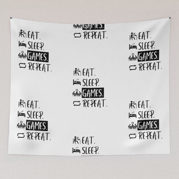 Item preview, Eat Sleep Games Repeat designed and sold by Williams Designz.