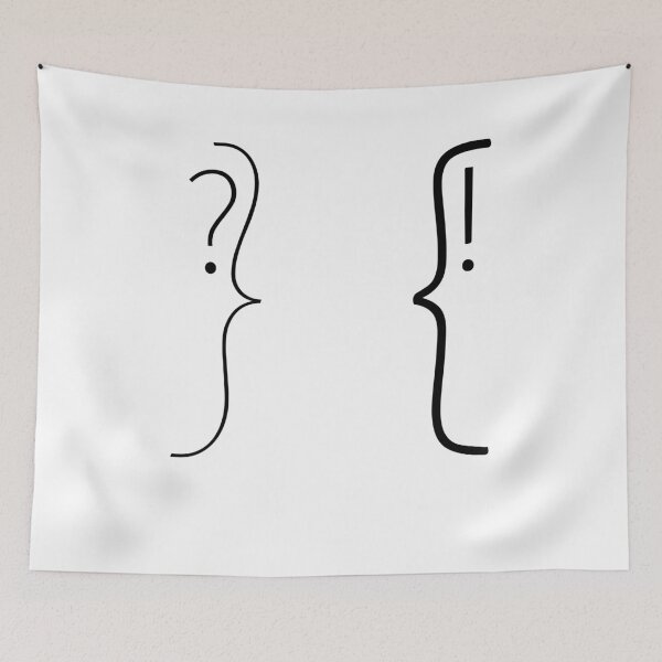 Item preview, Questioning and exclaiming face designed and sold by peter2art.