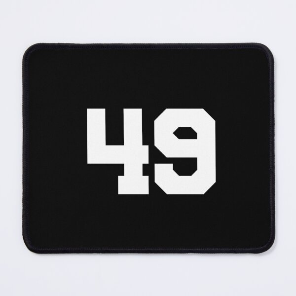 Item preview, 49, forty-nine, white, University designed and sold by Numbers-Art.