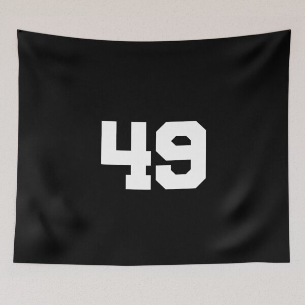 Item preview, 49, forty-nine, white, University designed and sold by Numbers-Art.