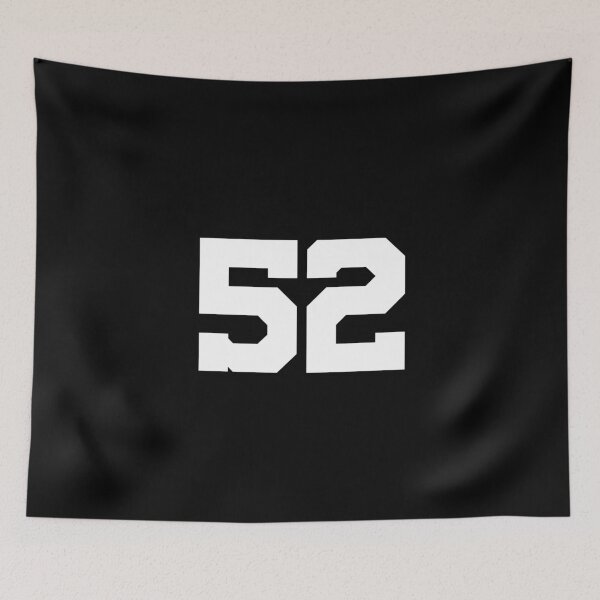 Item preview, 52, fifty-two, white, University designed and sold by Numbers-Art.