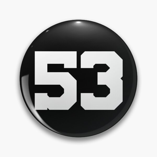 Item preview, 53, fifty-three, white, University designed and sold by Numbers-Art.