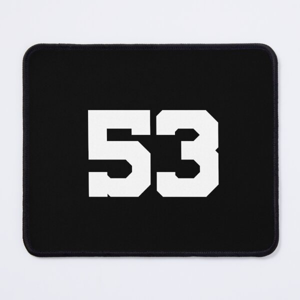 Item preview, 53, fifty-three, white, University designed and sold by Numbers-Art.