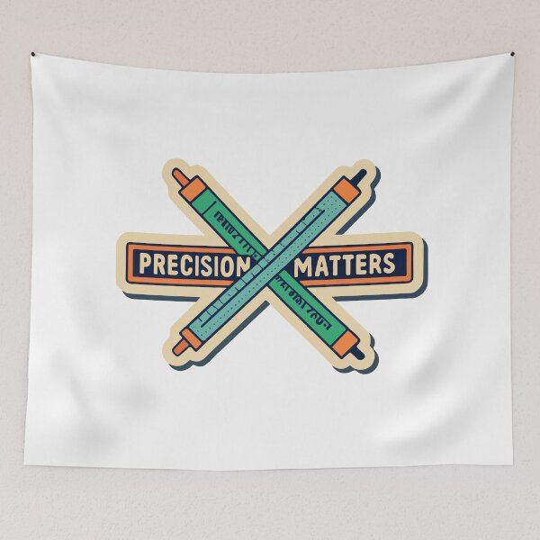 Item preview, Precision Matters - Compass & Ruler Design designed and sold by NiftyWrx.