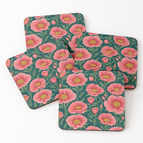 Item preview, Red Flowers on Green Branches designed and sold by MrKATORSKI.