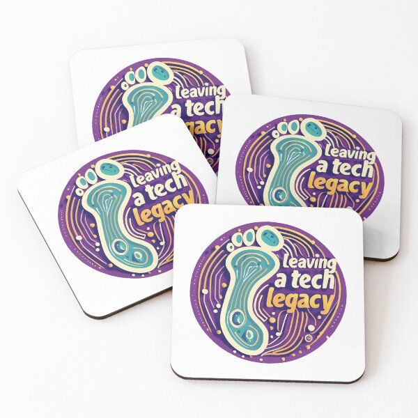Item preview, Leaving a Tech Legacy - Futuristic Digital Footprint Design designed and sold by NiftyWrx.