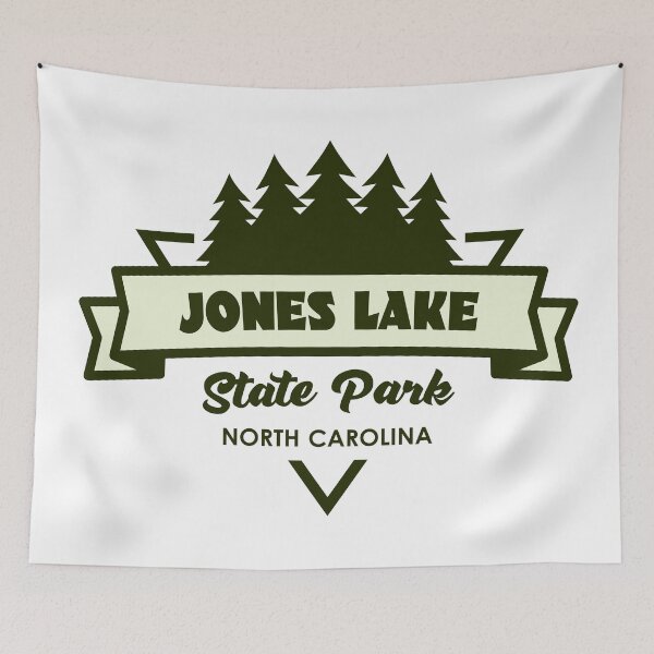 Item preview, Jones Lake State Park North Carolina Trees And Ribbon designed and sold by bivenart.