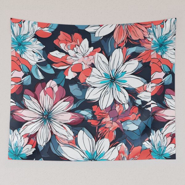 Item preview, stylized flower patterns designed and sold by janjacbu.