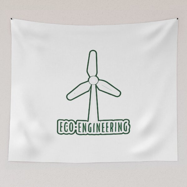 Item preview, Eco-Engineering Wind Turbine Silhouette designed and sold by NiftyWrx.