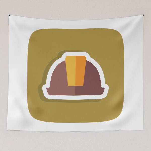 Item preview, Minimalist Engineer Hard Hat Icon designed and sold by NiftyWrx.