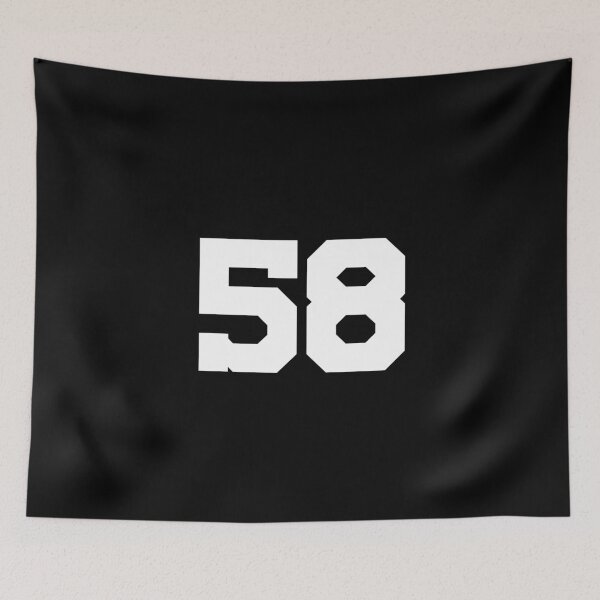 Item preview, 58, fifty-eight, white, University designed and sold by Numbers-Art.