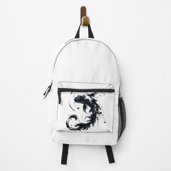 Artikelvorschau, Sumie Brushstroke Karasu Schwarzer Koi Fisch entworfen und verkauft von TomFrontierArt.