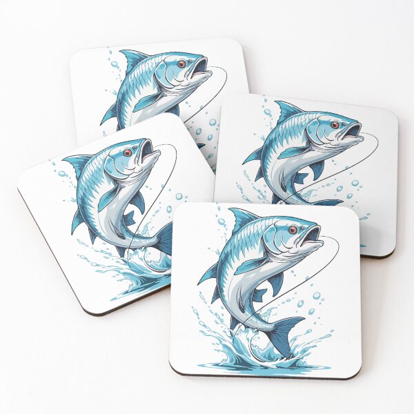 Item preview, Vibrant Jumping Tarpon Fish: Stunning Art for Fishermen & Nature Enthusiasts designed and sold by TurtleDojo.