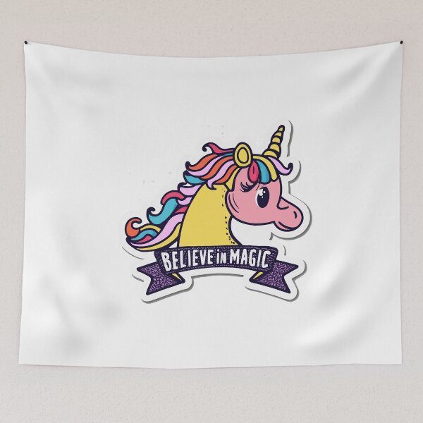 Item preview, Believe in Magic Unicorn Fantasy Design designed and sold by NiftyWrx.