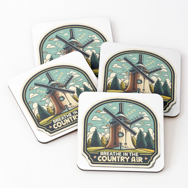 Item preview, Vintage Country Windmill 'Breathe in the Country Air' Design designed and sold by NiftyWrx.