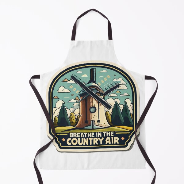 Item preview, Vintage Country Windmill 'Breathe in the Country Air' Design designed and sold by NiftyWrx.