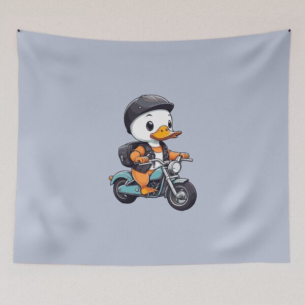 Item preview, Cute duck bike rider designed and sold by Atlantico54.