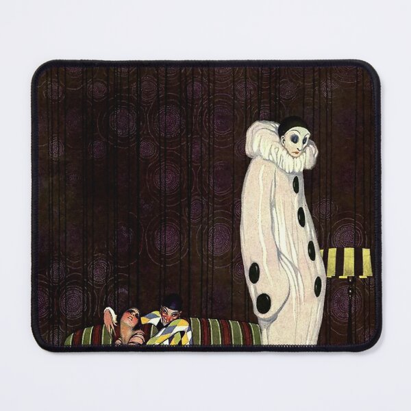 Item preview, “1920 Art Deco Pierrot” Magazine Cover by William Bolin designed and sold by PatricianneK.