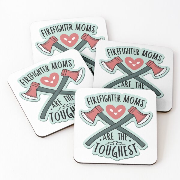 Item preview, Firefighter Moms Are the Toughest - Crossed Axes Heart designed and sold by NiftyWrx.