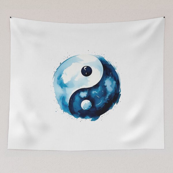 Item preview, Yin Yang Watercolor Harmony: A Vibrant Flow of Balance designed and sold by H Jonas.