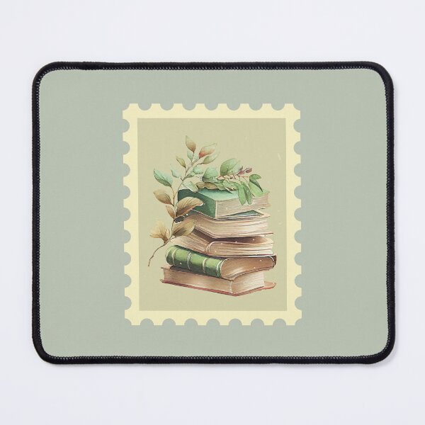 Item preview, Green books stamp designed and sold by Neadoodles.