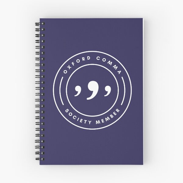 Item preview, Oxford comma society member designed and sold by TheBookishLife.