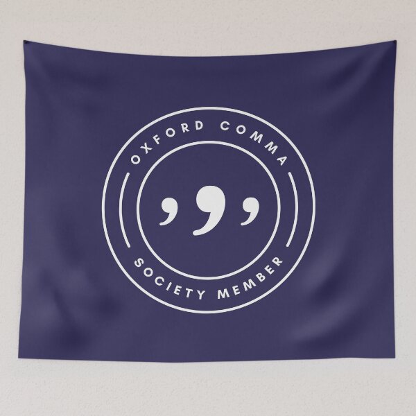 Artikelvorschau, Mitglied der Oxford Comma Society entworfen und verkauft von TheBookishLife.