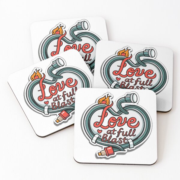 Item preview, Love at Full Blast - Firefighter Heart Emblem designed and sold by NiftyWrx.