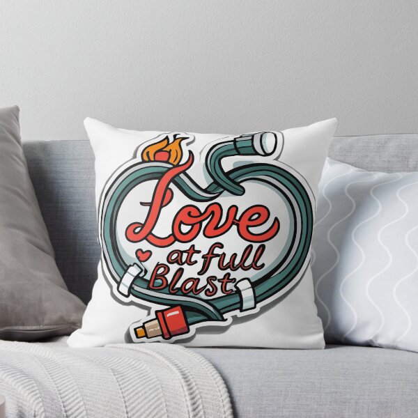 Item preview, Love at Full Blast - Firefighter Heart Emblem designed and sold by NiftyWrx.