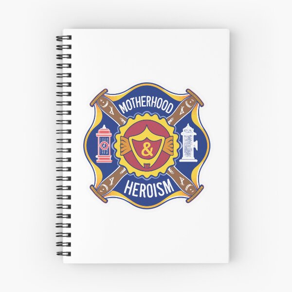 Item preview, Motherhood & Heroism Firefighter Shield designed and sold by NiftyWrx.