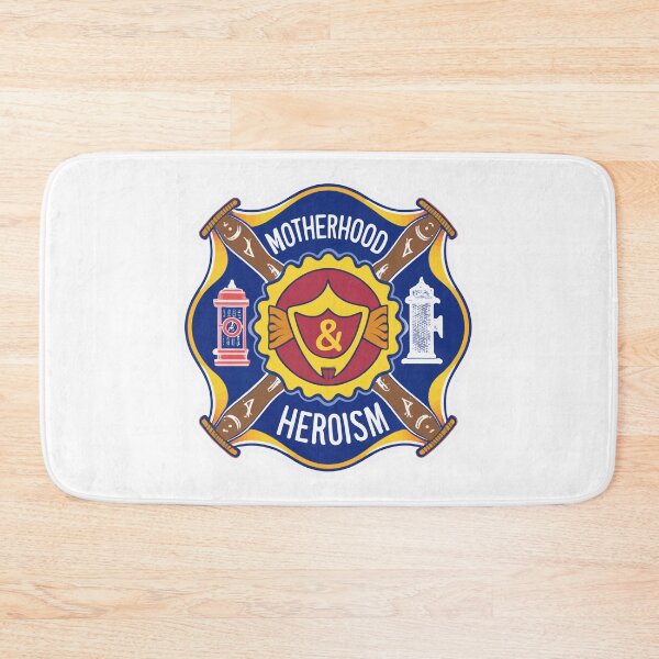 Item preview, Motherhood & Heroism Firefighter Shield designed and sold by NiftyWrx.