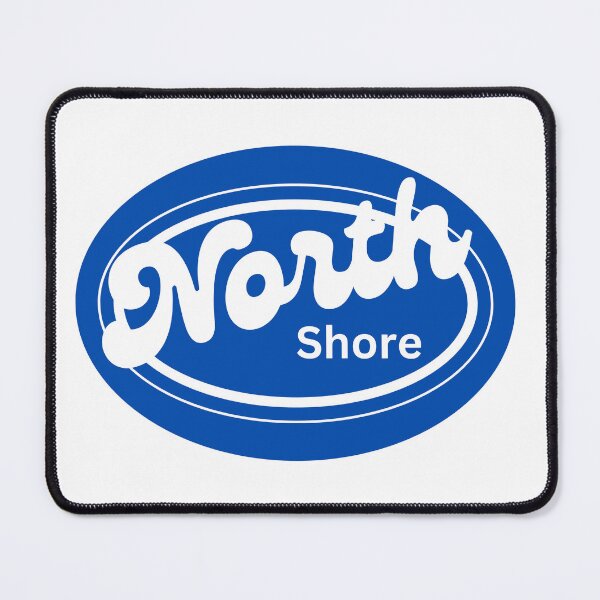 Item preview, North Shore Blue Beach Graphic Retro T-shirt designed and sold by ThinkNature!.