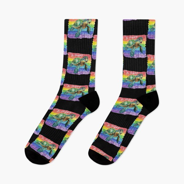 Item preview, Rainbow Turtle Be Happy In Your Own Shell designed and sold by SleepingFoxy.