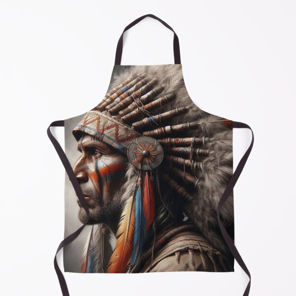 Item preview, Native American Indian Chief Jigsaw Puzzles, Posters & Prints for Adults Kids Native Warrior Chief Puzzle Design Hobby Love Vibrant Decor Unique gift designed and sold by Benjamin Heffernan.