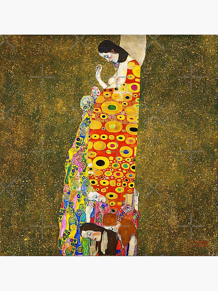 Hd Hope Ii By Gustav Klimt High Definition Framed Art Print